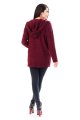 modny, sweter, damski, bordo, kapturem, sklep, online