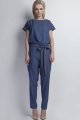Kombinezon z paskiem jeansowy, KB107 jeans-3 10377