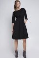 Sukienka z rozkloszowanym dołem, SUK122 czarny-1 1708