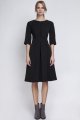 Sukienka z rozkloszowanym dołem, SUK122 czarny-2 1708