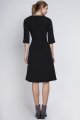 Sukienka z rozkloszowanym dołem, SUK122 czarny-3 1708