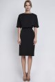Sukienka dopasowana dołem, SUK123 czarny-2 1723