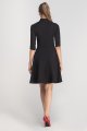 Sukienka rozkloszowana z dekoltem, SUK147 czarny-3 2672