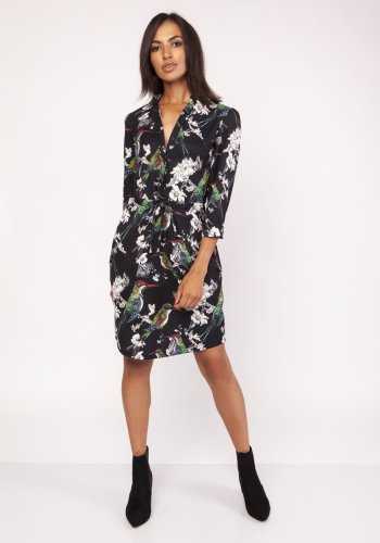 Urocza Sukienka w Ptaki LSUK153