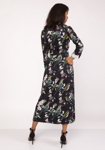 Sukienka Maxi w Ptaki LSUK159