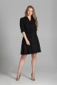 Sukienka o rozkloszowanym dole, SUK156 czarny-1 4441