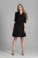 Sukienka o rozkloszowanym dole, SUK156 czarny-3 4441