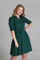 Sukienka o rozkloszowanym dole, SUK156 zielona-2 4928