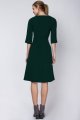 Sukienka z rozkloszowanym dołem, SUK122,zielona-2 7103