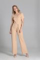Kombinezon z dekoltem typu carmen, KB116 beż-1 6928