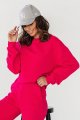 Różowa krótka bluza Lamia-4 10451  | 1232-XS/S