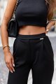 Spodnie Jinny z prostymi nogawkami w kant-2 8579  | 1315-XS/S