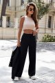 Spodnie Jinny z prostymi nogawkami w kant-8 8579  | 1315-XS/S