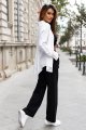 Spodnie Jinny z prostymi nogawkami w kant-14 8579  | 1315-XS/S