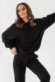 Czarna bluza oversize Morelli-1 8243  | 1250-XS/S