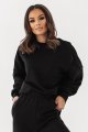 Czarna bluza oversize Morelli-3 8243  | 1250-XS/S
