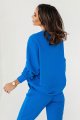Niebieska bluza oversize Morelli-3 8242  | 1240-XS/S