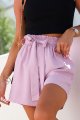 Lila krótkie spodenki z gumą Engie-6 8423  | 1297-XS/S