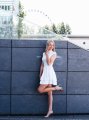 ROZKLOSZOWANA SUKIENKA SANDRA-5 2164  | 170-36