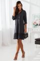 GRAFITOWA SUKIENKA ROKSANA Z FALBANĄ-2 4301  | 362-34