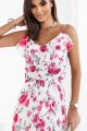 Szyfonowa sukienka Flowers-4 8312  | 1270-34