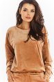 Bluza A374 beige-1 7207  | 634-Beige-S
