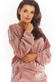 Bluza A374 pink-1 7206  | 634-Pink-S