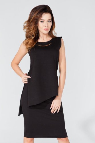 Spódnica Ołówkowa Czarnym T117