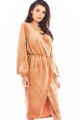 Sukienka A406 beige-5 7283  | 723-Beige-S