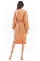 Sukienka A406 beige-4 7283  | 723-Beige-L