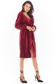Sukienka A406 claret-5 7284  | 723-Claret-S