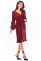 Sukienka A406 claret-15 7284  | 723-Claret-S