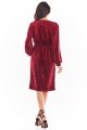 Sukienka A406 claret-8 7284  | 723-Claret-M