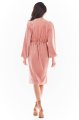 Sukienka A406 pink-4 7285  | 723-Pink-M