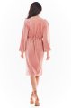 Sukienka A406 pink-4 7285  | 723-Pink-XL