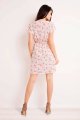Sukienka M124 pink birds-3 2122  | 409-Pink Birds-S
