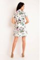 Sukienka A171 flowers ecru-3 2106  | 938-Flowers Ecru-S