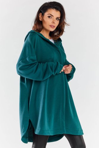 Bawełniana bluza oversize Zielona