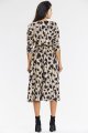 Sukienka A666 beige-black hearts-4 10815  | 15553-Beige-Black hearts-L
