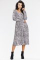Sukienka A666 black-white pattern-2 10816  | 15553-Black-White pattern-L