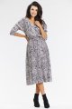 Sukienka A666 black-white pattern-3 10816  | 15553-Black-White pattern-L