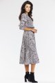 Sukienka A666 black-white pattern-4 10816  | 15553-Black-White pattern-L