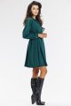 Sukienka A668 bottle green-3 10823  | 15555-Bottle green-L
