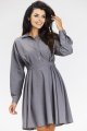 Sukienka A668 gray-1 10824  | 15555-Gray-L
