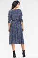 Sukienka A666 navy pattern-5 10847  | 15553-Navy pattern-L