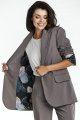 Żakiet A676 taupe-2 10852  | 15563-Taupe-L