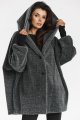 Płaszcz A681 gray-3 10862  | 15568-Gray-LXL