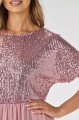 Sukienka cekinowa A689 pink-5 10879  | 16146-Pink-L