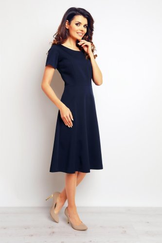Sukienka Wizytowa Granatowa M095