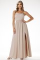 Sukienka A696 beige-1 10897  | 16153-Beige-L